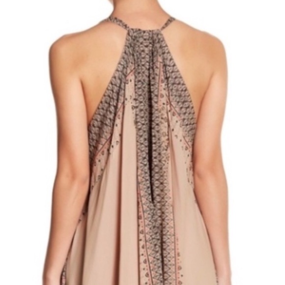 Free People Merida Printed Maxi Dress beaded bohemian vacation Large - Picture 6 of 14